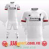 áo bóng đá tự thiết kế màu trắng clb Liverpool
