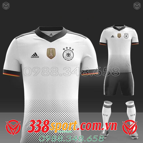 áo đấu tự thiết kế màu trắng đội tuyển Đức mới 2020