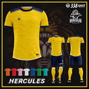 Áo bóng đá tự thiết kế màu vàng mới nhất