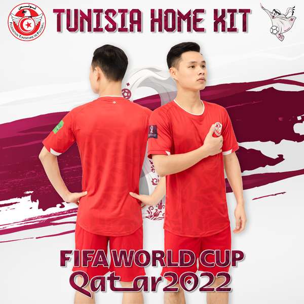Mẫu áo đội tuyển Tunisia sân nhà World Cup 2022 tại shop 338 Sport là bộ trang phục được yêu thích nhất trên thị trường hiện nay. Nhanh tay rinh ngay siêu phẩm độc đáo này để không bị bỏ lỡ nhé.