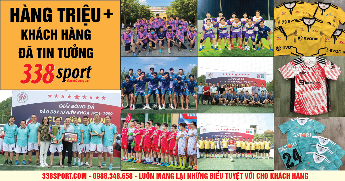 338Sport - Shop bán lẻ quần áo bóng đá hàng đầu tại Hà Nội 
