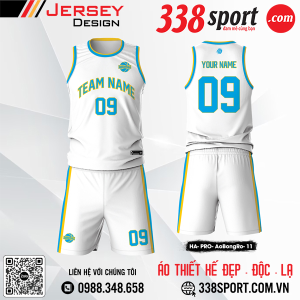 Mẫu áo bóng rổ thiết kế mới nhất 2023