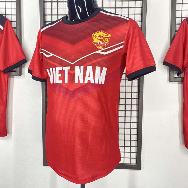 Áo bóng đá Việt Nam thiết kế sau may mới
